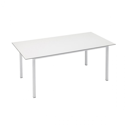 Tavolo Pranzo 160 x 90 cm bianco verniciato bianco