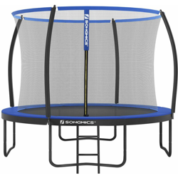 Trampolino, Tappeto Elastico da 366cm per Giardino con Scaletta, Rete di Sicurezza, Pali ad Arco Ricoperti, Test di Sicurezza TÜV Rheinland; Nero e precio