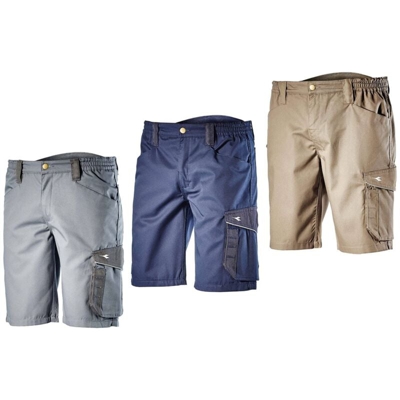 Pantaloncini da lavoro Diadora Bermuda Poly-Grigio-m - Grigio - - Grigio