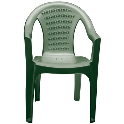 Poltrona Tressi rattan (conf. 6 pezzi) verde