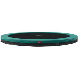 SOLO TRAMPOLINO Tappeto elastico da giardino interrato rotondo 430cm - verde. Progettato per un allenamento sicuro. Ideale per adolescenti e adulti características