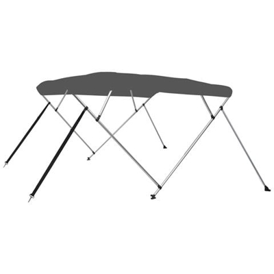 Bimini Di Prua Con Tendalino A 4 Archi Antracite 243x180x137 Cm