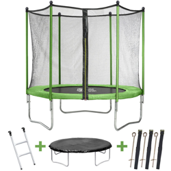 Trampolino tappeto elastico YOOPI - Ø2.44 m - con rete, scala e telone precio