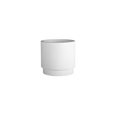 Hobby Flower Base Rotondo Vaso con Sistema di Auto-irrigazione, 35 x 35 cm Bianco