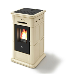 Stufa a pellet Eva Calor Alina 9 Kw maiolica Crema - 901657900 en oferta