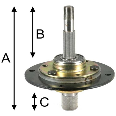 Mozzo Supporto completo, per trattorino 40" a scarico centrale-450057