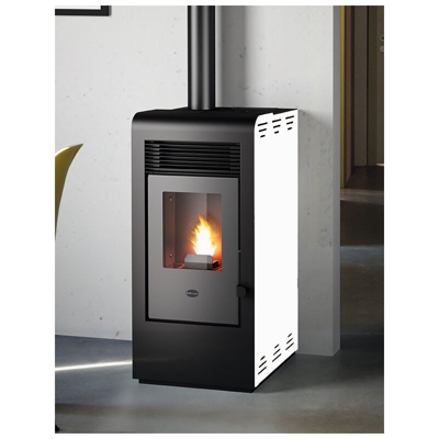 Stufa a Pellet Evacalor Rita 9 KW Colore Bianco PRONTA CONSEGNA - 901659000