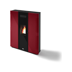 Stufa a pellet Eva Calor Cecilia 11 kw Rosso Rubino - 901681000 precio