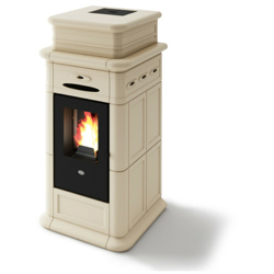 Stufa a pellet Eva Calor Erminy 9 Kw maiolica Crema - 901657800 en oferta