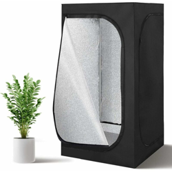 Grow Box, Tenda da Coltivazione Idroponica, Serra Indoor per Fiori, Frutta, Piante e Verdure, Nero, 2 Dimensioni da Scegliere en oferta