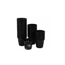 Yardwe - Set di 40 tazze idroponiche, in plastica, a rete, vaso per fiori per vivaio, colore: Nero precio