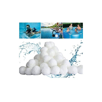 Miamasvin Filtro Balls 700g, Palla in Fibra di Filtro, Filter Materiale Filtrante, Pool Filtraggio Sand 25 kg Sabbia, Sabbia Quarzo, Imballaggio del