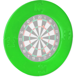 Cornice per Bersaglio Freccette, 4 parti, Anello Protettivo per Dartboard da 45 cm, EVA, Ø 72 cm, Color Verde en oferta