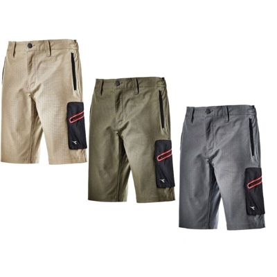 Pantaloncini da lavoro Diadora Utility BERMUDA STRETCH-Grigio-S - Grigio - - Grigio