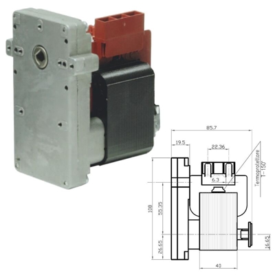 MOTORIDUTTORE K9117153 KENTA STUFE A PELLET EDILKAMIN CADEL KARMEK KB1008 qlima