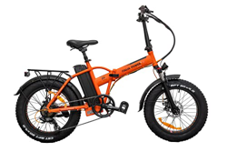 Italia Power E- Bike, Bicicletta Elettrica Pieghevole Unisex Adulto, Arancione, M características