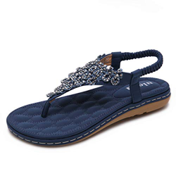 Sandali Donna Estate Infradito Sandali Punta Aperta Bohémien con Strass Taglia 36-42 en oferta