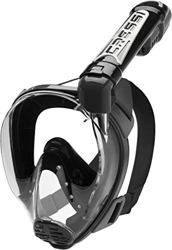 Cressi Duke, Maschera Integrale Grande Visione Snorkeling con Tubo Dry Unisex Adulto, Nero (Black/Black), S/M características