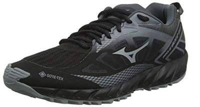 Mizuno Wave Ibuki 2 GTX, Scarpe da Trail Running Donna, Nero (Blk/Monument/Shadow 37), 41 EU