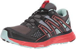 SALOMON X-Mission 3, Scarpe da Trail Running Donna, Grigio/Rosso (Magnet/Black/Poppy Red), 45 1/3 EU en oferta