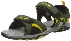 KangaROOS K-Mont, Sandali Unisex-Adulto, Olive/Sun Yellow, 42 EU precio