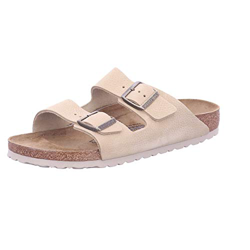 Birkenstock Sandales Arizona Cuir Nubuck Steer, Sandali Uomo, Steel Soft Sand, 41 EU características