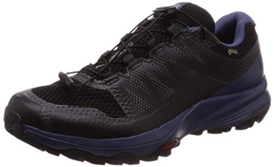 SALOMON XA Discovery GTX, Scarpe da Trail Running Impermeabili Donna, Nero (Black/Crown Blue/Ebony), 36 EU