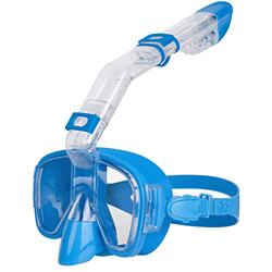 Unigear Snorkel Mask, Anti-Fog Pieghevole Dry Top Maschera Subacquea Set con Supporto per Fotocamera per Immersioni e Nuoto Liberi, Maschera Snorkelin en oferta