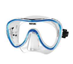 SEAC Salina SLT, Maschera Subacquea per Uomo e Donna, Ideale per Snorkeling Unisex Adulto, Blu, Standard precio