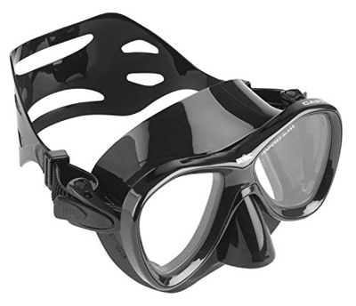 SEAC Capri, Maschera Subacquea per Uomo e Donna, Ideale per Snorkeling Unisex Adulto, Nero, Standard