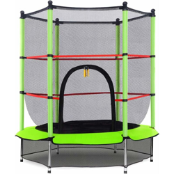 Trampolino da Giardino con Rete di Sicurezza, L'Asta Spesso Imbottita, La Copertura del Bordo, Materiale in Acciaio, Dimensioni: 162 x 139,7 cm precio