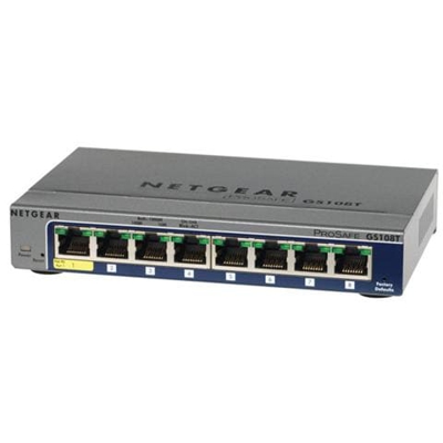 GS108TSwitch ProSafe Smart Gigabit Ethernet 8 Porte Gestito