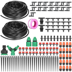 Kkmoon - Vivaio a goccia irrigazione kit di raffreddamento a spruzzo vestito | con 30 metri di tubo di acqua / emettitore / ugello, etc. - con 30 en oferta