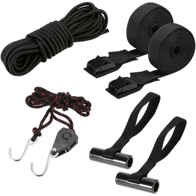 Asupermall - Kit di cinghie per kayak Cinghia di fissaggio Set di pulegge per corde elastiche per canoa per kayak da barca