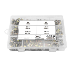 Metric US Flathead tirare il kit madre miscelazione, M6, M8, M10,1 / 4-20,5 / 16-18,3 / 8-16, Shu Wen testa piatta rivetto vestito protezione di tiro en oferta