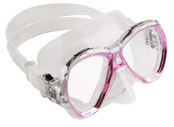 SEAC Elba MD, Maschera Subacquea con Viso Piccolo, Ideale per Snorkeling e Immersioni Unisex Bambini, Trasparente/Rosa, Ridotta en oferta