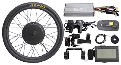 ebike Electric Bicycle 36V 48V 500W 20" 24" 26" 27.5" 28" 29er 700C Front or Rear Motor Wheel Kits with 7 Speed Gear 25A Controller (36V 48V 500W Fron