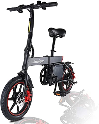 Windgoo Bicicletta Elettrica Pieghevole, Bici elettrica 350W 36V 6.0AH, E Bike 25KM/H, Bici Elettriche - Electric Bike, Capacità di Carico 120KG (B20-