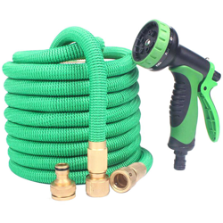 caratteristica Dieci retrattile adattatore del tubo della pistola, tre volte un tubo da giardino di pistola telescopica, vestito verde | 100FT - 100FT en oferta