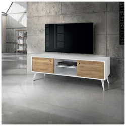 Brody - Mobile Porta Tv Moderno In Abete Spazzolato Naturale 160 X 45 X 55 precio