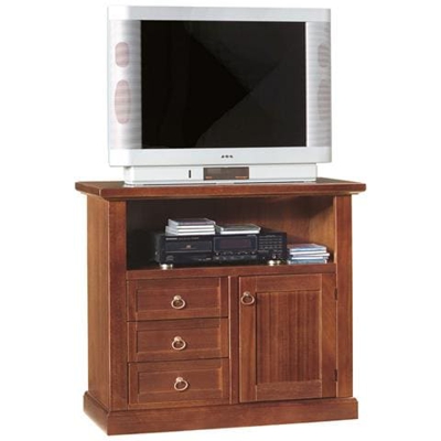 Connell - Mobile Porta Tv In Legno Massello 84 X 40 X 75