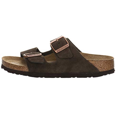 Birkenstock Arizona Mocca Plantare Morbido Pelle Scamosciata