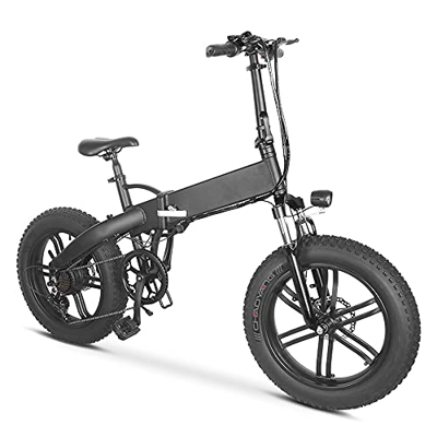 Bicicletta Elettrica Pieghevole Per Adulti, 500 W, 25 km/h Velocità Massima 15 MPH E-bike Per Adulti con Batteria Rimovibile da 36 V 10 Ah, Cambio pro