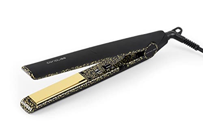 CORIOLISS C1 Piastra per capelli Professionale Titanio (Leopard Gold Black Soft Touch)