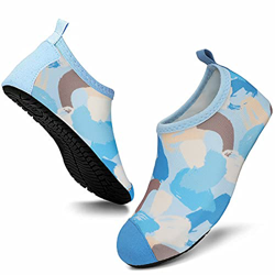 Scarpe da Acqua per Bambini Antiscivolo Scarpe da Mare da Spiaggia da Immersione per Sportive Aqua Sock Rapida Asciugatura Blu EU 24/25 características