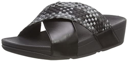 Fitflop Lulu Silky Weave Slides, Sandali a Ciabatta Donna, Nero, 38 EU características