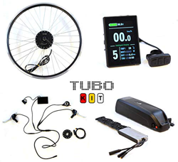 Tubo Kit, Sistema Completo per Conversione in Bici elettrica, Ruota Anteriore 26 Pollici, Motore 250W, Batteria 36V 13AH, Display LCD a Colori precio