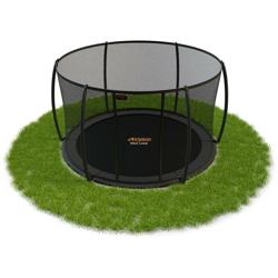 Avyna - SOLO TRAMPOLINO Tappeto elastico da giardino interrato rotondo 305cm con rete di sicurezza - grigio. A livello del terreno, facilmente precio