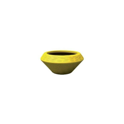 OLIMPICO RUSTICO VASO A TUTTA CAPIENZA H 30 cm VARI COLORI KLORIS | Colore: Giallo precio