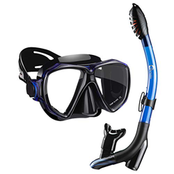 Dorlle Set da Snorkeling con boccaglio e Occhiali da Immersione Maschera Subacquea Impermeabile Anti-Appannamento Anti-Perdita in Vetro temprato con b precio